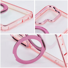Заредете изображение във визуализатора на галерията – Гръб Frame Circle Stand за Samsung S26 Ultra с MagSafe и стойка - розов – снимка 5
