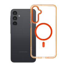 Заредете изображение във визуализатора на галерията – Гръб Frame Clear Hybrid Mag Cover за Samsung A16 с MagSafe - оранжев Hermes
