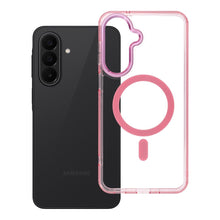 Заредете изображение във визуализатора на галерията – Гръб Frame Clear Hybrid Mag Cover за Samsung A27 с MagSafe - пудренорозов
