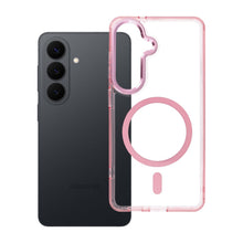 Заредете изображение във визуализатора на галерията – Гръб Frame Clear Hybrid Mag Cover за Samsung S26 с MagSafe - пудренорозов
