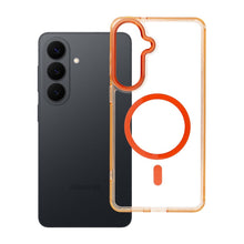 Заредете изображение във визуализатора на галерията – Гръб Frame Clear Hybrid Mag Cover за Samsung S26 PLUS с MagSafe - оранжев Hermes
