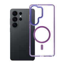 Заредете изображение във визуализатора на галерията – Гръб Frame Clear Hybrid Mag Cover за Samsung S26 ULTRA с MagSafe - лилав
