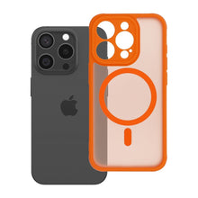 Заредете изображение във визуализатора на галерията – Гръб Full Matte Mag Cover за iPhone 15 PRO с MagSafe - оранжев
