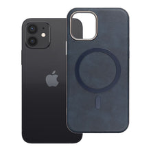 Заредете изображение във визуализатора на галерията – Гръб Gentleman Mag Cover за iPhone 12 с MagSafe - тъмносин
