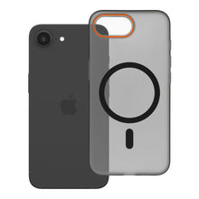 Заредете изображение във визуализатора на галерията – Гръб Go Orange за iPhone 16e (SE4 2025) / 17e с MagSafe - черен
