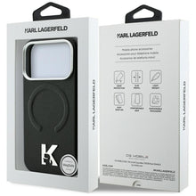 Заредете изображение във визуализатора на галерията – Гръб KARL LAGERFELD за IPHONE 18 Pro/17 Pro с MagSafe (Grained Embossed Ring &amp; Kameo Logo) - черен – снимка 8
