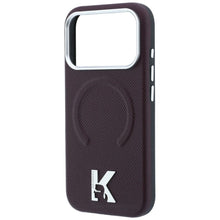 Заредете изображение във визуализатора на галерията – Гръб KARL LAGERFELD за IPHONE 18 Pro/17 Pro с MagSafe (Grained Embossed Ring &amp; Kameo Logo) - бордо – снимка 6
