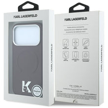 Заредете изображение във визуализатора на галерията – Гръб KARL LAGERFELD за IPHONE 18 Pro/17 Pro с MagSafe (Grained Embossed Ring &amp; Kameo Logo) - бордо – снимка 4
