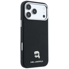 Заредете изображение във визуализатора на галерията – Гръб KARL LAGERFELD за IPHONE 18 Pro/ 17 Pro с MagSafe (Grained Karl Head Metal) - черен – снимка 8
