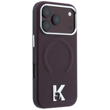 Заредете изображение във визуализатора на галерията – Гръб KARL LAGERFELD за IPHONE 18 Pro Max/17 Pro Max с MagSafe (Grained Embossed Ring &amp; Kameo Logo) - бордо – снимка 4
