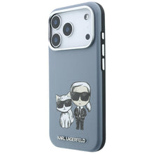 Заредете изображение във визуализатора на галерията – Гръб KARL LAGERFELD за IPHONE 18 Pro Max/ 17 Pro Max с MagSafe (Smooth Karl &amp; Choupette Bodies) - светлосин – снимка 7
