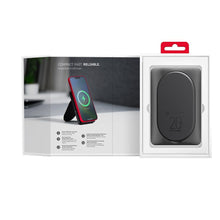 Заредете изображение във визуализатора на галерията – Външна батерия с MagSafe Forcell F-Energy MagStand F10K2 QC3.0 PD 5A 20W 10000 mAh - черна
