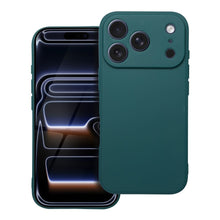 Заредете изображение във визуализатора на галерията – Гръб Matt за iPhone 17 Pro / 18 Pro (нисък ръб на камерата) - тъмнозелен
