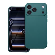 Заредете изображение във визуализатора на галерията – Гръб Matt за iPhone 17 Pro Max / 18 Pro Max (нисък ръб на камерата) - тъмнозелен
