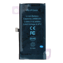 Заредете изображение във визуализатора на галерията – Ncc Battery for iPhone 13 Mini 2406mAh Diagnosable USED
