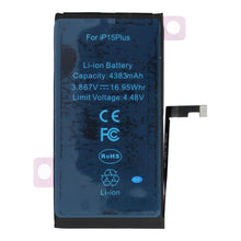 Заредете изображение във визуализатора на галерията – Ncc Battery for iPhone 15 plus 4383mAh Diagnosable USED
