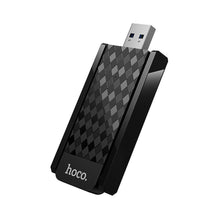 Заредете изображение във визуализатора на галерията – Мрежова карта WiFi 6 USB A (2 антени) Hoco HI34 - черна
