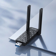 Заредете изображение във визуализатора на галерията – Мрежова карта WiFi 6 USB A (2 антени) Hoco HI34 - черна – снимка 8
