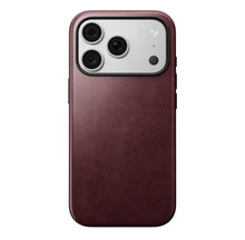 Заредете изображение във визуализатора на галерията – Кожен гръб NOMAD за IPHONE 18 Pro/17 Pro с MagSafe (Modern Leather Case Horween Leather) - бордо
