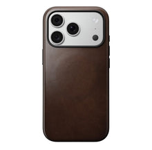 Заредете изображение във визуализатора на галерията – Кожен гръб NOMAD за IPHONE 18 Pro/17 Pro с MagSafe (Modern Leather Case Horween Leather) - rustic brown
