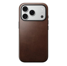 Заредете изображение във визуализатора на галерията – Кожен гръб NOMAD за IPHONE 18 Pro/17 Pro с MagSafe (Modern Leather Case Horween Leather) - rustic brown – снимка 3
