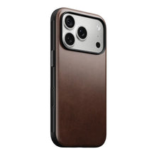 Заредете изображение във визуализатора на галерията – Кожен гръб NOMAD за IPHONE 18 Pro/17 Pro с MagSafe (Modern Leather Case Horween Leather) - rustic brown – снимка 4
