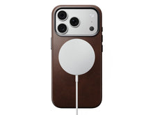 Заредете изображение във визуализатора на галерията – Кожен гръб NOMAD за IPHONE 18 Pro/17 Pro с MagSafe (Traditional Leather Case Horween Leather) - rustic brown – снимка 3
