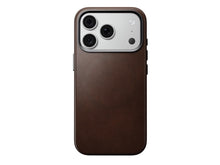 Заредете изображение във визуализатора на галерията – Кожен гръб NOMAD за IPHONE 18 Pro/17 Pro с MagSafe (Traditional Leather Case Horween Leather) - rustic brown – снимка 4
