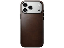 Заредете изображение във визуализатора на галерията – Кожен гръб NOMAD за IPHONE 18 Pro Max/17 Pro Max с MagSafe (Modern Leather Case Horween Leather) - rustic brown – снимка 3
