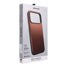Заредете изображение във визуализатора на галерията – Кожен гръб NOMAD за IPHONE 18 Pro Max/17 Pro Max с MagSafe (Modern Leather Case Horween Leather) - rustic brown – снимка 5
