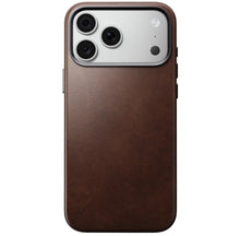 Заредете изображение във визуализатора на галерията – Кожен гръб NOMAD за IPHONE 18 Pro Max/17 Pro Max с MagSafe (Traditional Leather Case Horween Leather) - rustic brown

