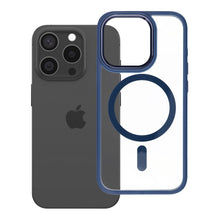 Заредете изображение във визуализатора на галерията – Гръб ROAR MAG BUMPER за IPHONE 15 Pro с MagSafe - тъмносин
