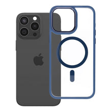 Заредете изображение във визуализатора на галерията – Гръб ROAR MAG BUMPER за IPHONE 15 Pro Max с MagSafe - тъмносин
