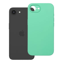 Заредете изображение във визуализатора на галерията – Гръб Silicone 2mm за iPhone 16e (SE 4 2025) / 17e (със защита на камерата) - ментовозелен
