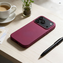 Заредете изображение във визуализатора на галерията – Гръб Silicone за iPhone 18 Pro / 17 Pro - бордо – снимка 4
