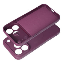 Заредете изображение във визуализатора на галерията – Гръб Silicone Mag Cover за iPhone 18 Pro / 17 Pro с MagSafe (със защита на камерата) - бордо – снимка 2
