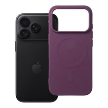 Заредете изображение във визуализатора на галерията – Гръб Silicone Mag Cover за iPhone 18 Pro / 17 Pro с MagSafe (с голям отвор) - бордо
