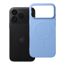 Заредете изображение във визуализатора на галерията – Гръб Silicone Mag Cover за iPhone 18 Pro Max / 17 Pro Max с MagSafe (с голям отвор) - светлосин

