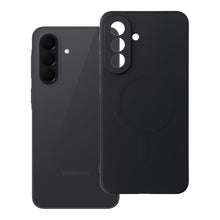 Заредете изображение във визуализатора на галерията – Гръб Silicone Mag Cover за Samsung A37 с MagSafe (със защита на камерата) - черен
