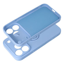 Заредете изображение във визуализатора на галерията – Гръб Silicone Ring за iPhone 18 Pro Max / 17 Pro Max с пръстен - светлосин – снимка 2
