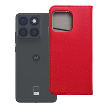 Заредете изображение във визуализатора на галерията – Калъф тип книга Smart Case Book за Motorola EDGE 70 - червен

