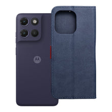 Заредете изображение във визуализатора на галерията – Калъф тип книга Split Book за Motorola G17 POWER - тъмносиньо-червен

