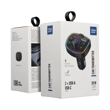 Заредете изображение във визуализатора на галерията – Transmiter for car Blue Star Wave L1 RGB Ambient light typ C x1 USB x2 20W black
