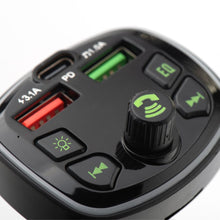 Заредете изображение във визуализатора на галерията – Transmiter for car Blue Star Wave L1 RGB Ambient light typ C x1 USB x2 20W black
