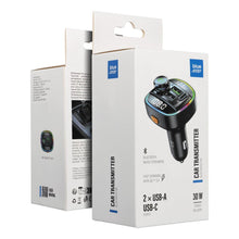 Заредете изображение във визуализатора на галерията – Transmiter for car Blue Star Wave L2 RGB Classy light typ C x1 USB x2 20W black

