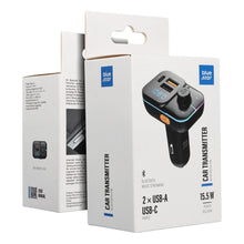Заредете изображение във визуализатора на галерията – Transmiter for car Blue Star Wave L3 RGB Classy light typ C x1 USB x2 20W black
