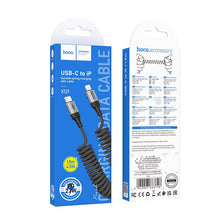 Заредете изображение във визуализатора на галерията – Кабел USB C към Lightning Hoco PD 27W 1,5 m X121 - черен – снимка 9
