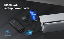 Заредете изображение във визуализатора на галерията – Външна батерия Veger T100 (W2032C-100) PD QC3.0 5A 100W 20000 mAh - черна – снимка 25
