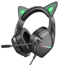 Заредете изображение във визуализатора на галерията – Borofone Headphones BO106 Cute Car Ear bluetooth gaming elf cat

