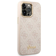 Заредете изображение във визуализатора на галерията – Original faceplate case GUESS GUHCP14XHG4SGD for iPhone 14 Pro Max (Fixed Glitter Big 4G / gold)
